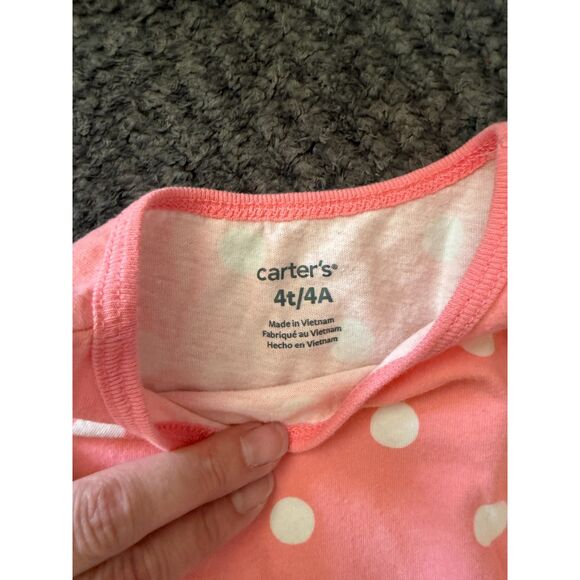 Set of two Sleeveless Pink Polka Dot Dresses - 4T - Picture 5 of 5